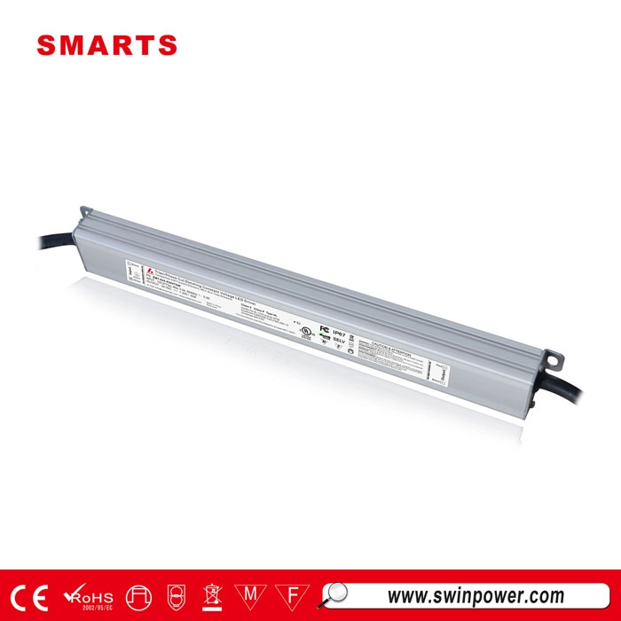 Trình điều khiển đèn LED siêu mỏng 24 volt có thể điều chỉnh độ sáng 30w AC để DC cung cấp điện