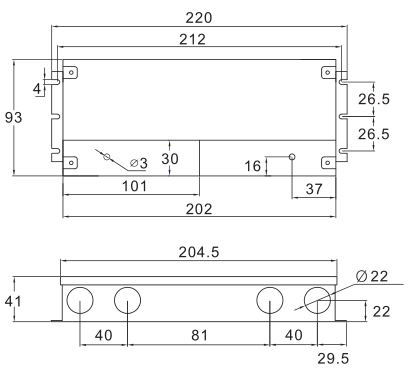 110V 277v external rgb 12v led driver 100w 