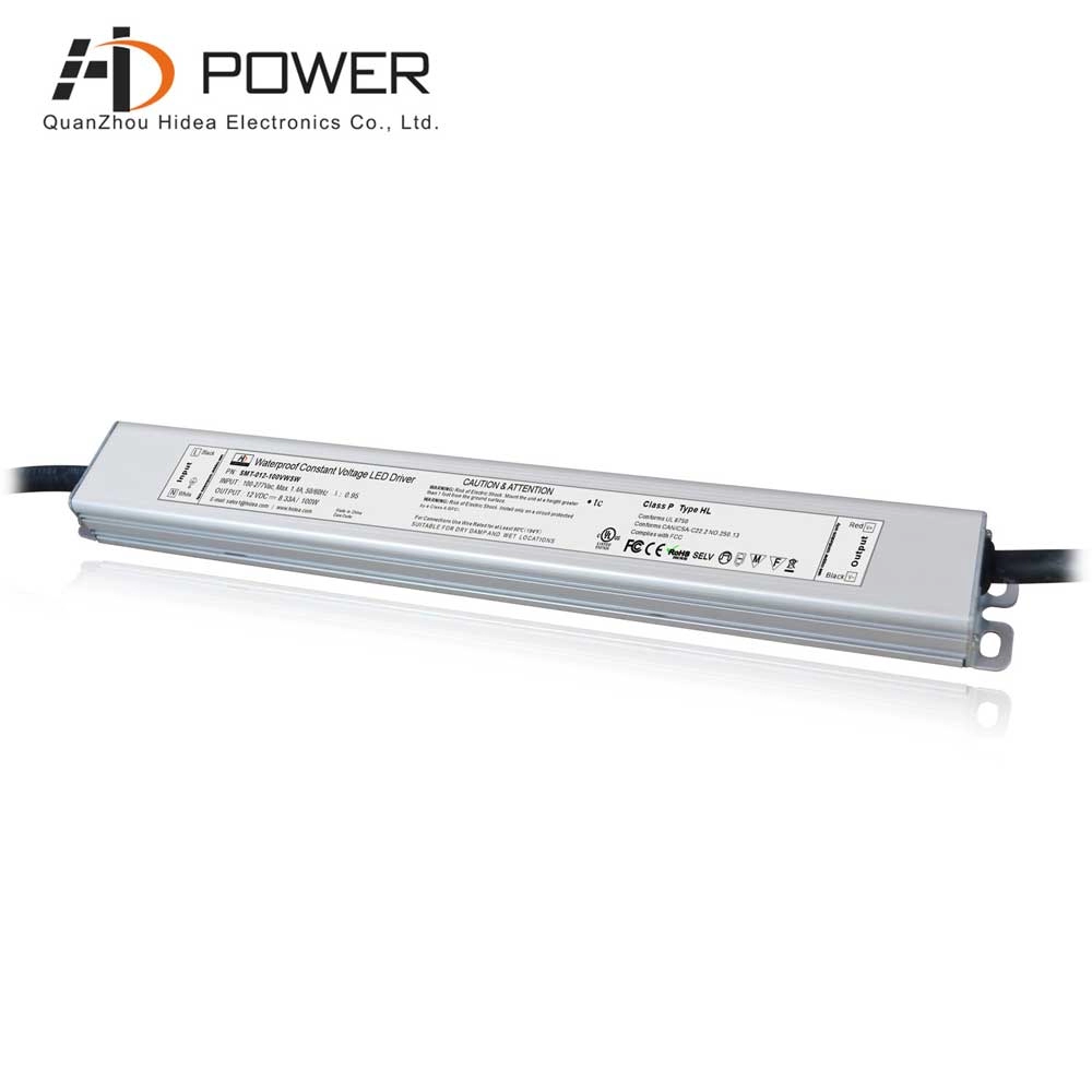 Trình điều khiển LED 12v 100w loại mỏng cho thiết bị chiếu sáng