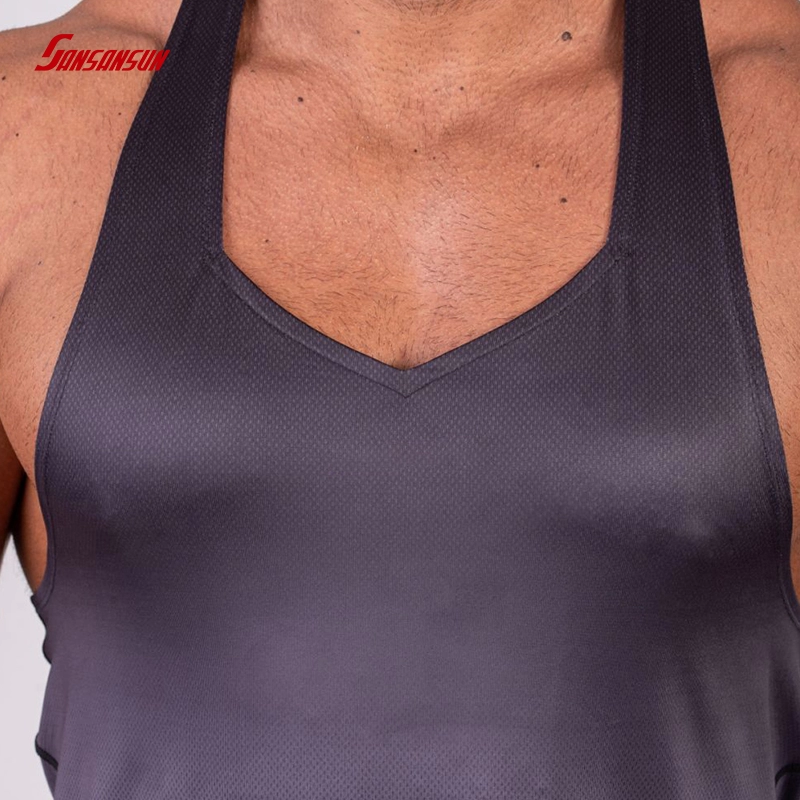 Đàn ông tập thể dục Mặc cà vạt Thuốc nhuộm phòng tập thể dục Vest