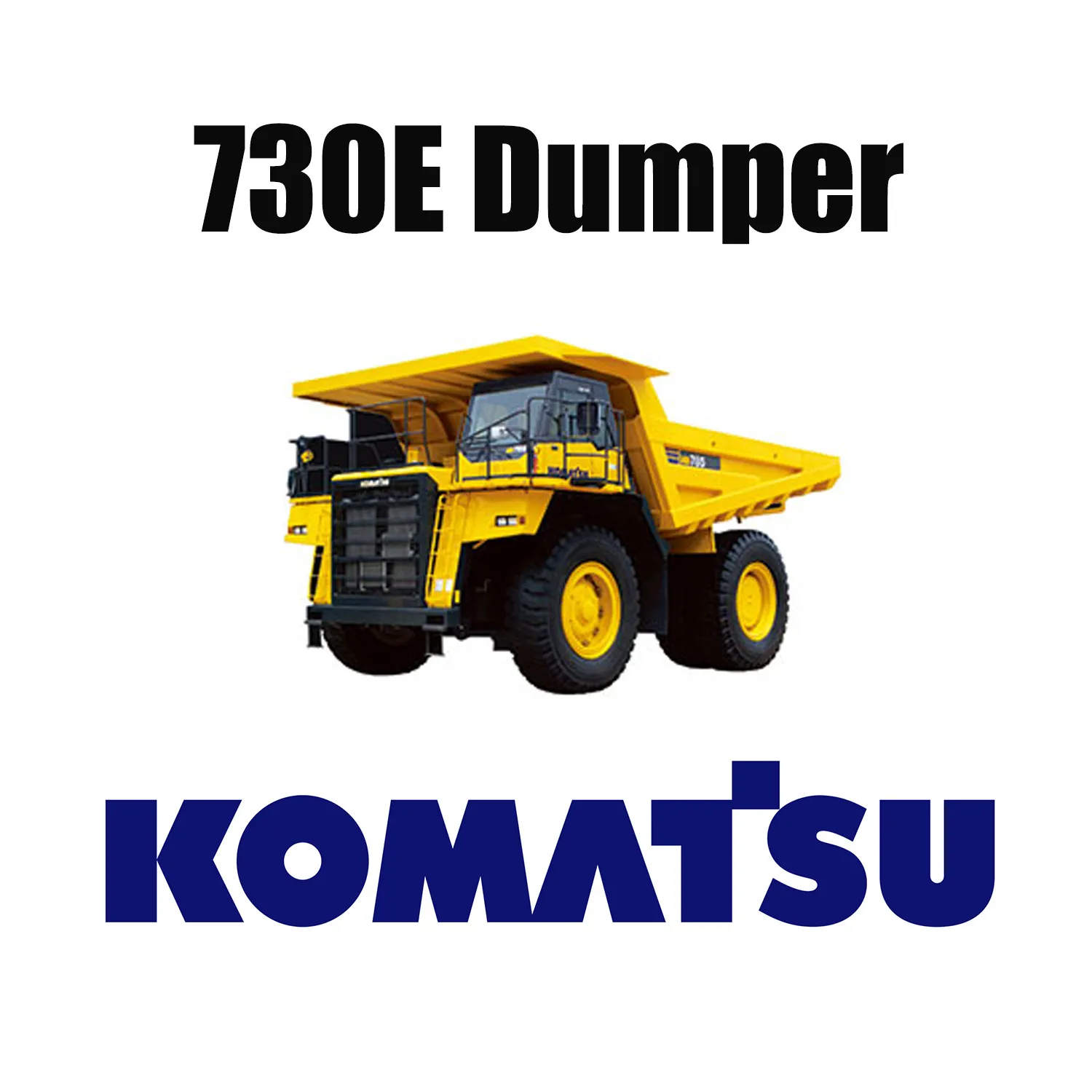 Xe tải kéo KOMATSU 730E được trang bị lốp xe khai thác Giant 37.00R57 OTR