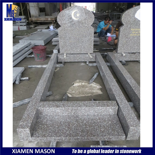 Bia mộ Hồi giáo Granite G664 với Cát vàng