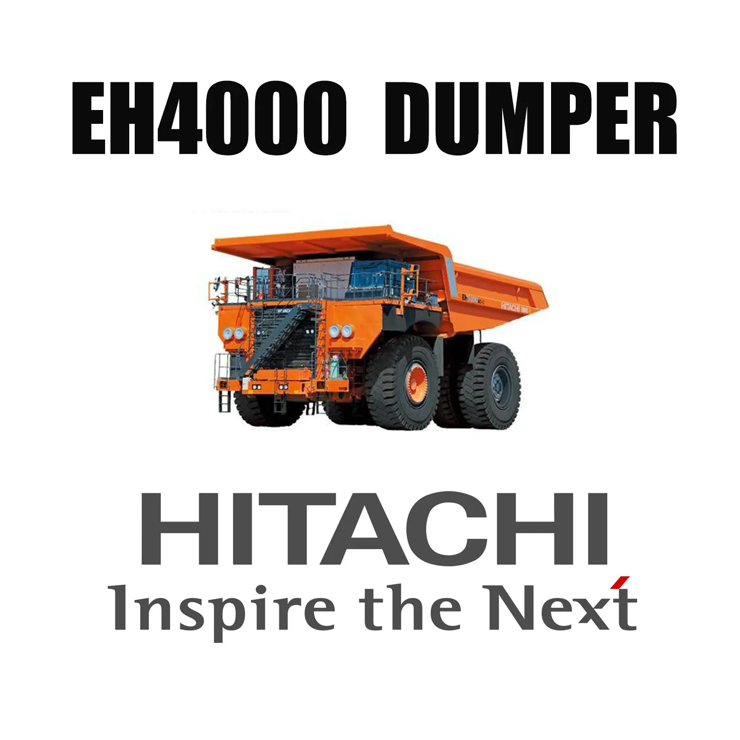 Xe tải tự đổ cứng nhắc HITACHI EH4000 được trang bị lốp Earthmover khai thác 46 / 90R57