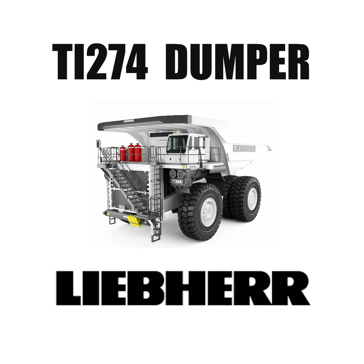 Lốp xe tải hướng tâm 53 / 80R63 được trang bị trên Liebherr TI 274 cho hoạt động khai thác