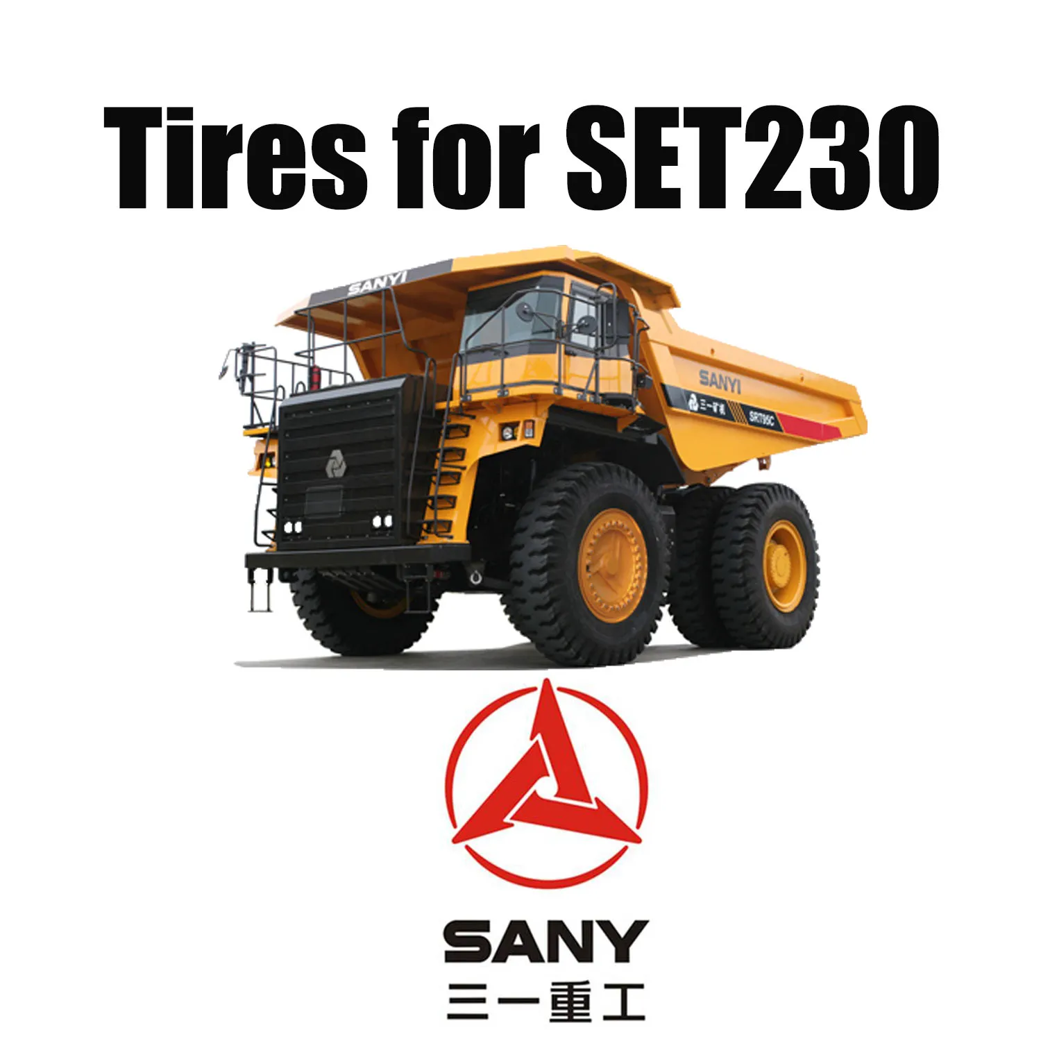 Lốp OTR hướng tâm 40.00R57 với rãnh chống cắt tuyệt vời cho xe tải khai thác SANY SET230