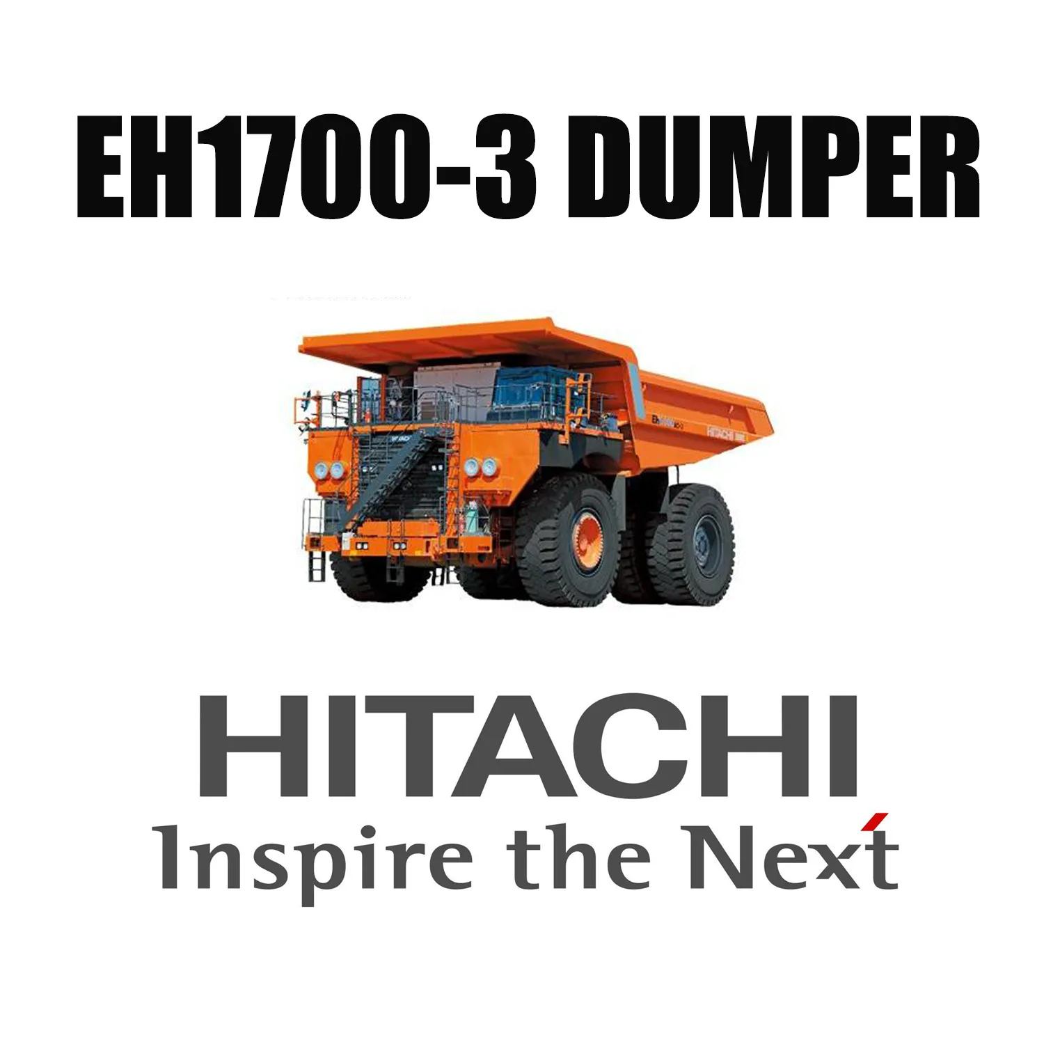Xe tải Hitachi Haul EH1700-3 được trang bị Lốp OTR khổng lồ LUAN 27.00R49