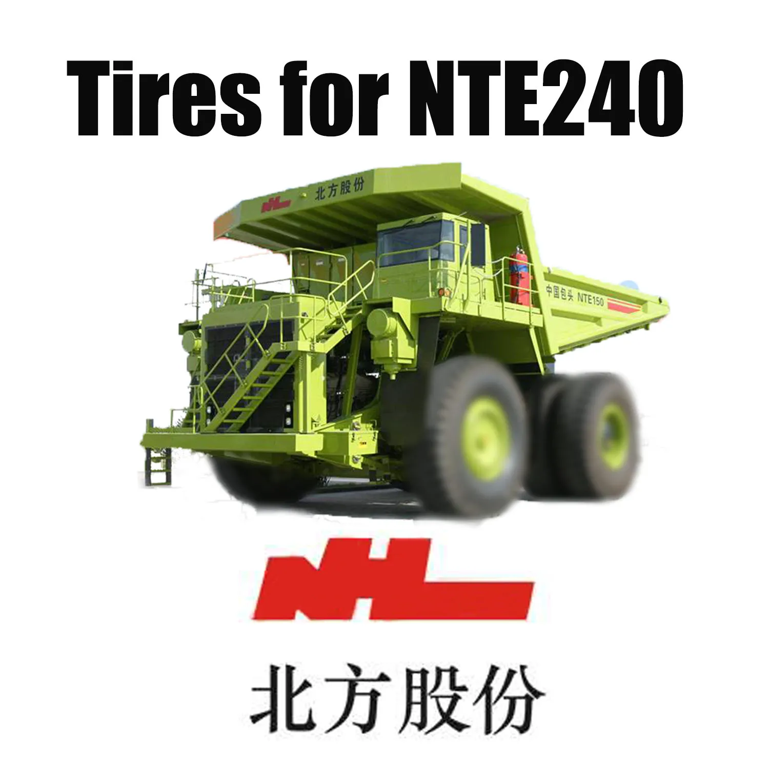 Thiết bị vận chuyển hạng nặng NTE 240 được trang bị Lốp OTR địa hình 46 / 90R57
