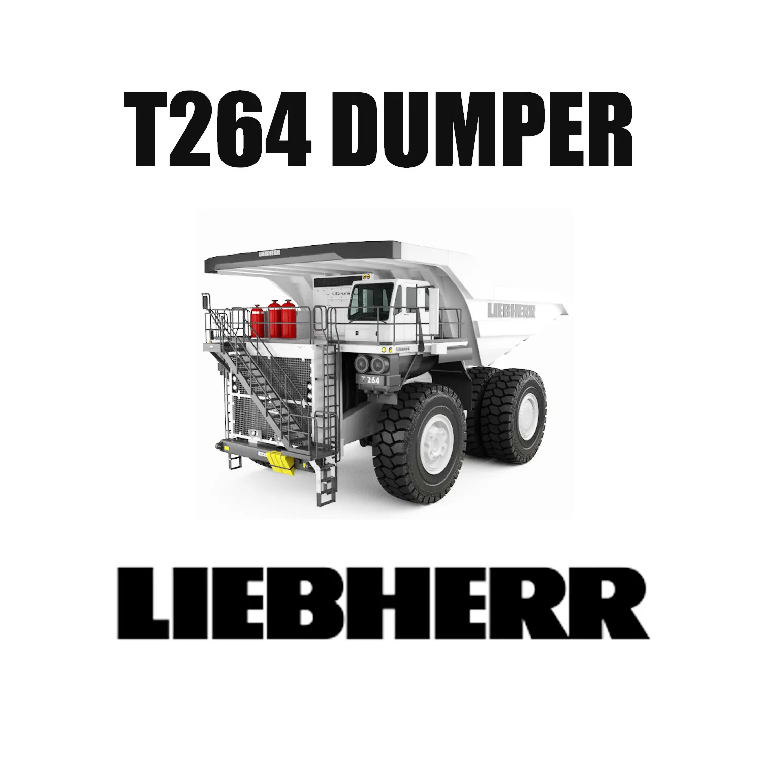 Xe tải khai thác Liebherr T 264 240 tấn được trang bị lốp Earth Mover 40.00R57 E-4