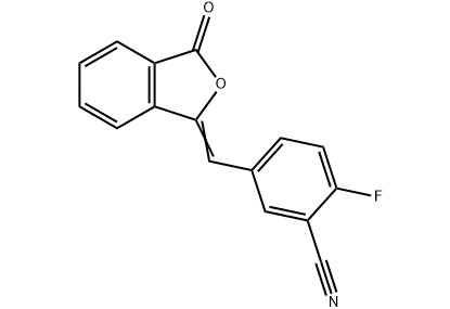 2-flo-5 - [(3-oxo-1 (3H) -isobenzofuranylidene) metyl] -benzonitril
