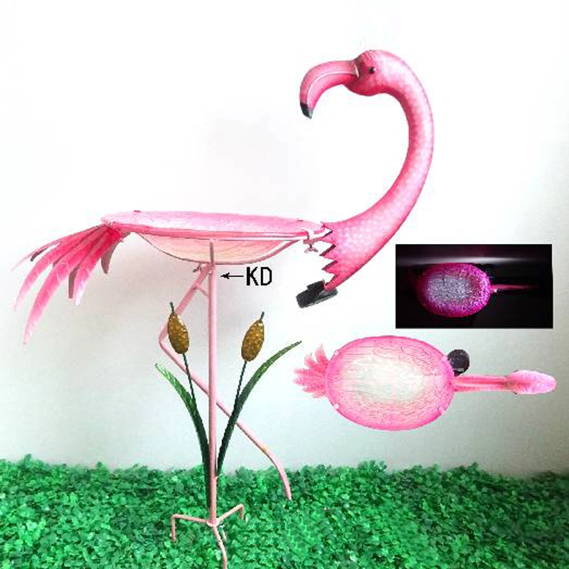 Flamingo Solar Led Bird Feeder Stake
