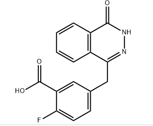 2-flo-5 - ((4-oxo-3,4-dihydrophthalazin-1-yl) metyl) axit benzoic
