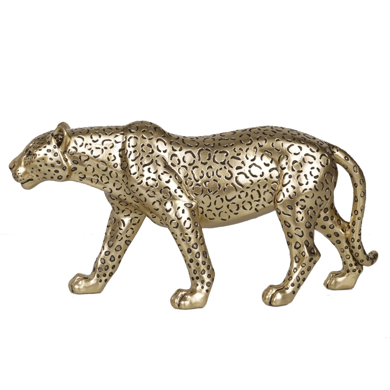 Tác phẩm điêu khắc Polyresin Leopard cho trang trí nhà