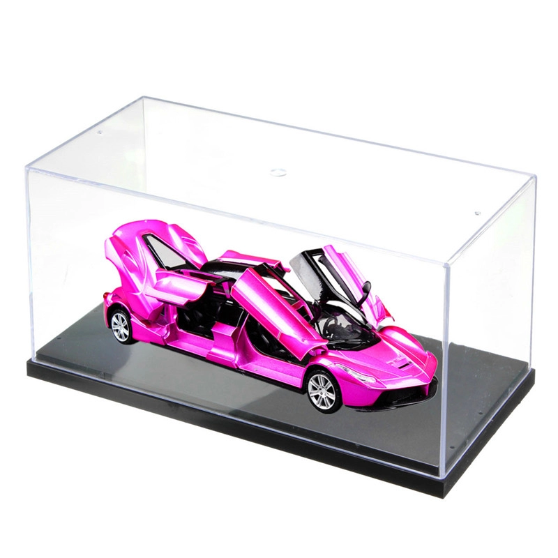 Hộp trưng bày mô hình ô tô mô hình acrylic tùy chỉnh in logo khác nhau