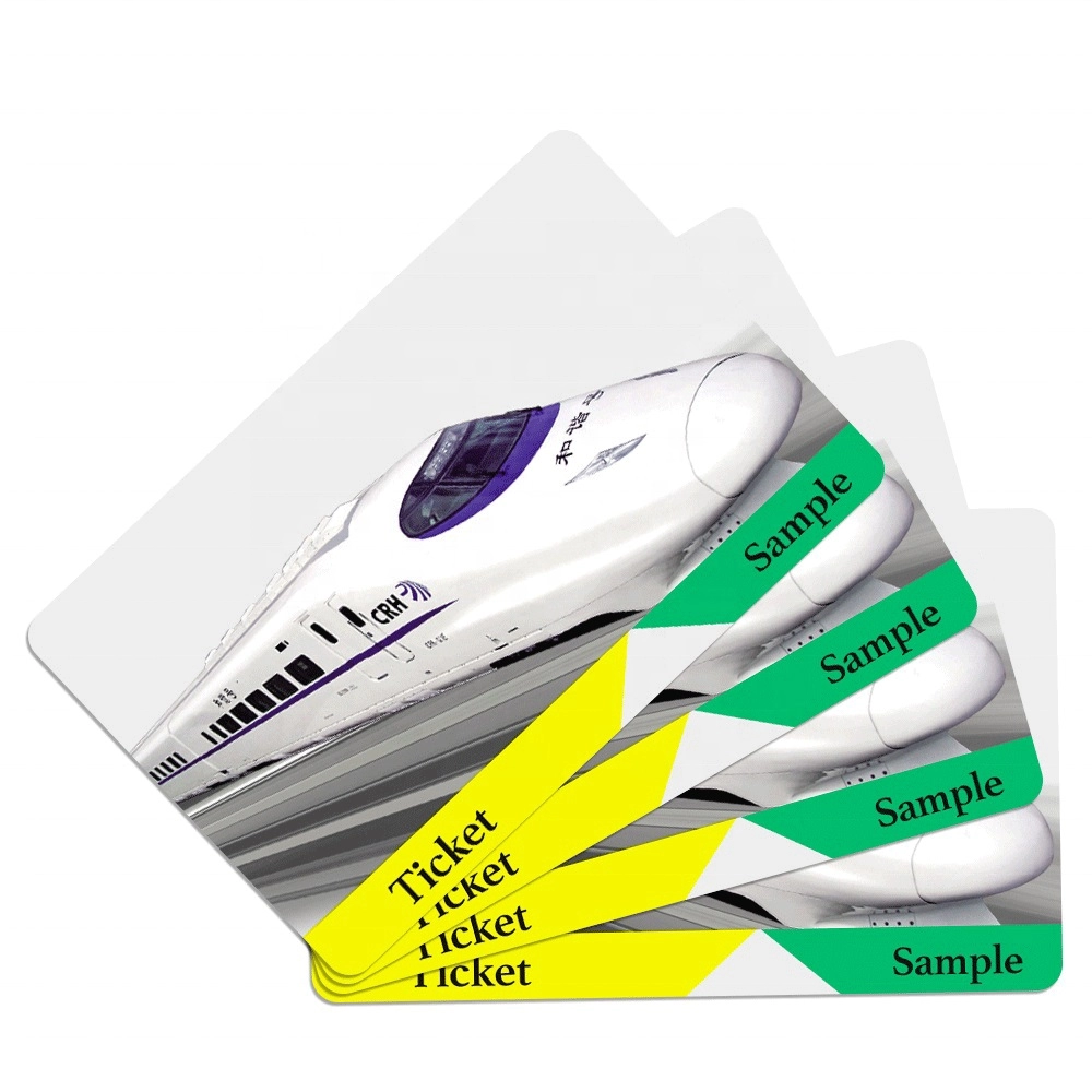 Thẻ vé tàu điện ngầm bằng giấy RFID với chip siêu nhẹ Mifare cho phương tiện giao thông công cộng