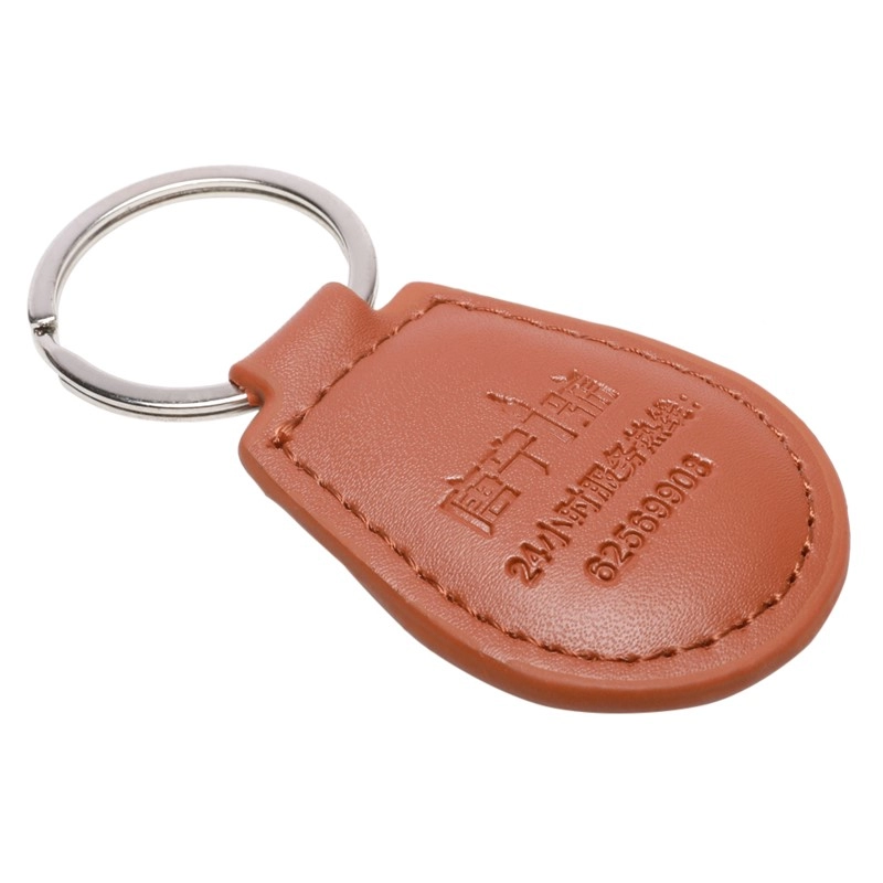 RFID NFC ISO 1443A Móc khóa da fob Keychain cho phương tiện giao thông công cộng