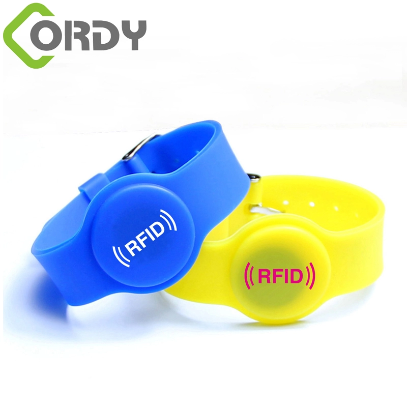 Vòng đeo tay rfid silicon RFID 13,56 MHz HF cho hồ bơi