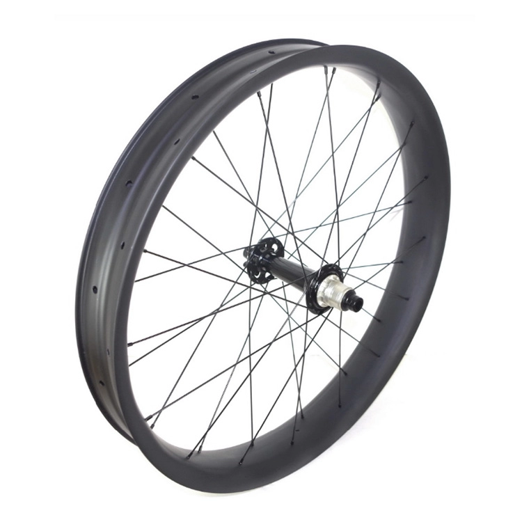 Lightcarbon 26er & 27.5 Bánh xe đạp trượt tuyết Powerway M74 Fatbike Carbon Wheels với vành rộng 65/85/90/75mm