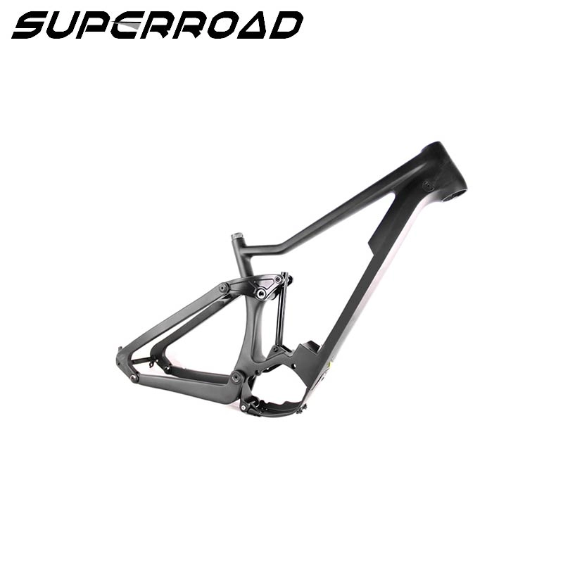 Nguyên bản Superroad 29er Khung carbon Hệ thống treo hoàn toàn Khung xe đạp điện 650B T800 Khung xe đạp điện