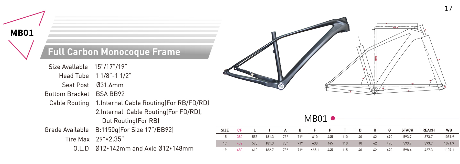 khung carbon 29er