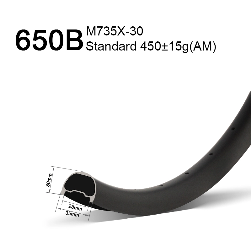 GoFast 650B Chiều rộng 35mm Chiều sâu 30mm Vành carbon AM