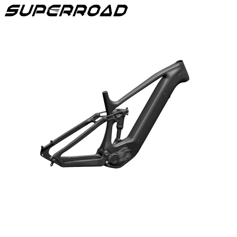 Superroad E Bike Khung carbon Hệ thống treo Toray Khung Enduro Fork