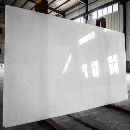 Đá cẩm thạch tự nhiên màu trắng pha lê làm vật liệu đá xây dựng dự án