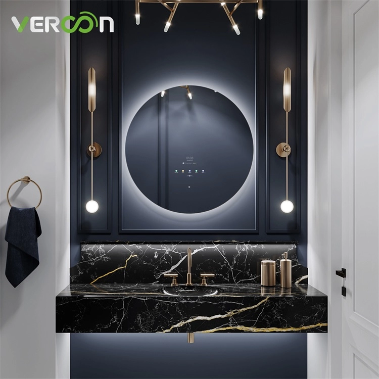 Gương phòng tắm thông minh Vercon Gương LED tròn Amazon