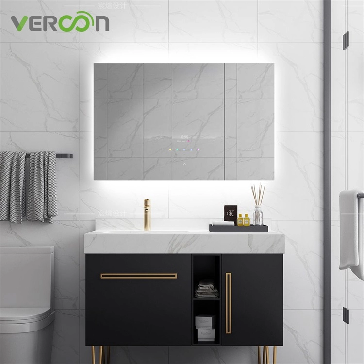 Gương treo tường trong phòng tắm Gương cảm ứng Android Gương thông minh có WIFI
