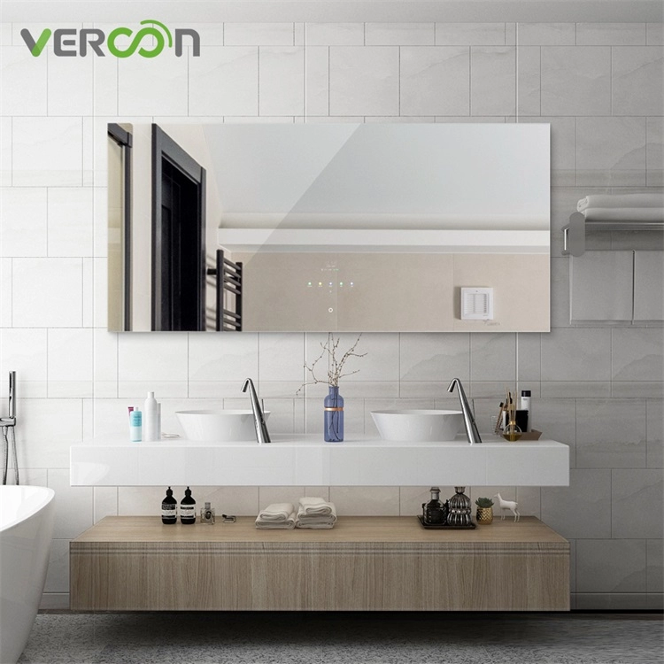 Vercon gương thông minh android os 11 với màn hình cảm ứng 10,1" gương tivi gương phòng tắm