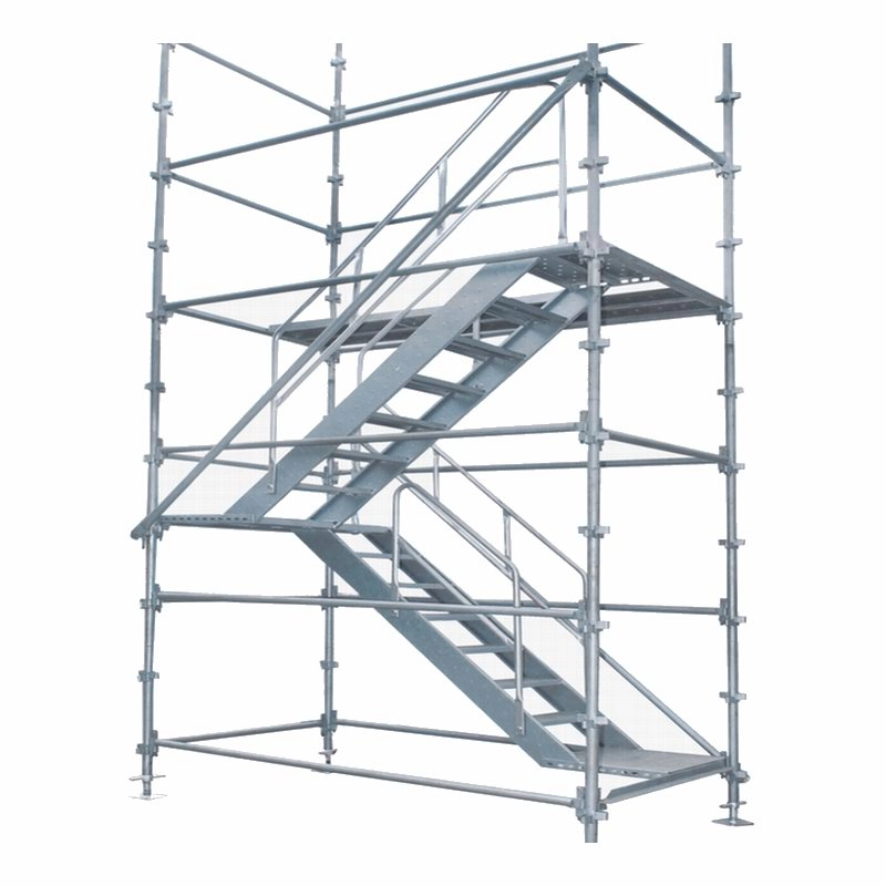 Cầu thang thép mạ kẽm nhúng nóng 1,5m cho giàn giáo hệ thống Kwistage