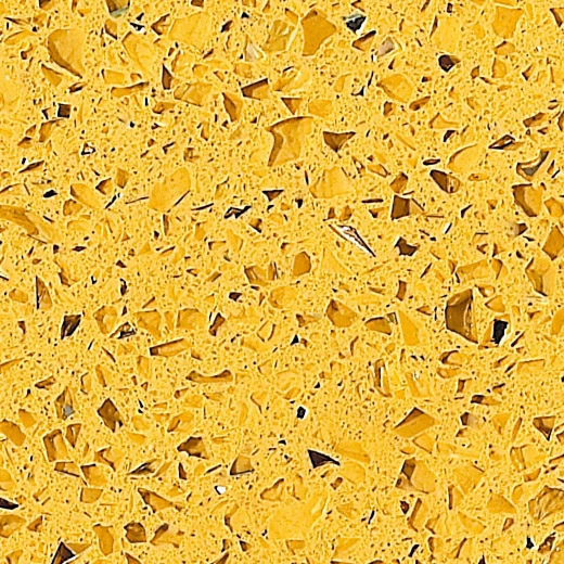 OP1802 Thạch anh nhân tạo màu vàng sao cho tủ bếp trên