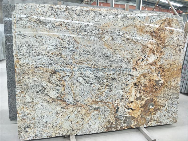 Giallo Snow Granite Slab