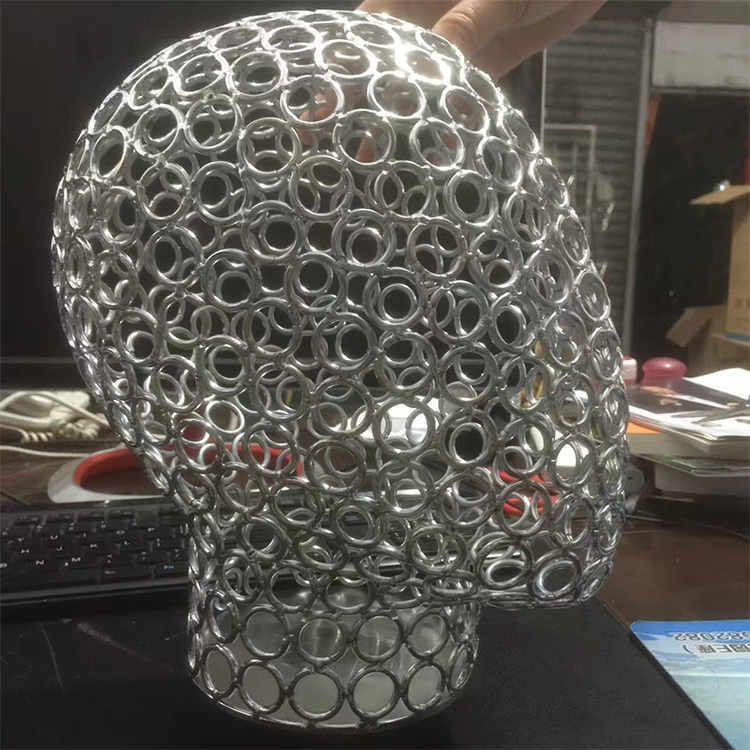 Đạo cụ hiển thị cửa sổ hình đầu ma nơ canh bằng kim loại