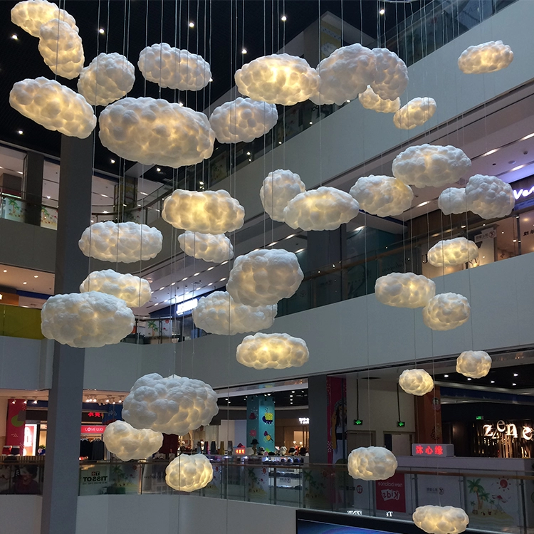 Treo trang trí đám mây mềm cho trung tâm mua sắm