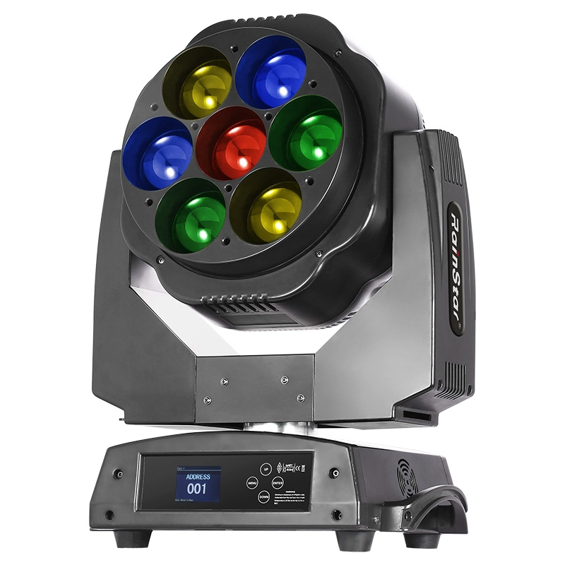 Hiệu ứng đèn LED điểm ảnh 7X60W Di chuyển đèn LED với tính năng thu phóng