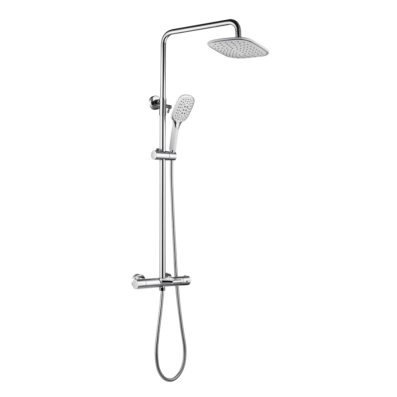 máy trộn vòi sen điều nhiệt phòng tắm chrome_Round_chrome_thermostatic_shower_ máy trộn_Thermostarmatur_Thermostaatkraan_NEUNAS_02215