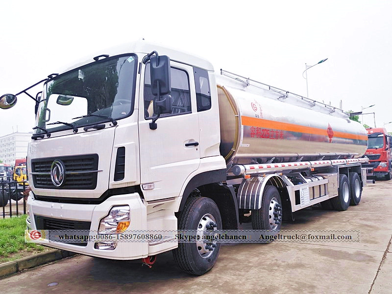 Xe tải chạy xăng Dongfeng 8x4 Hợp kim nhôm 27500 Lít
