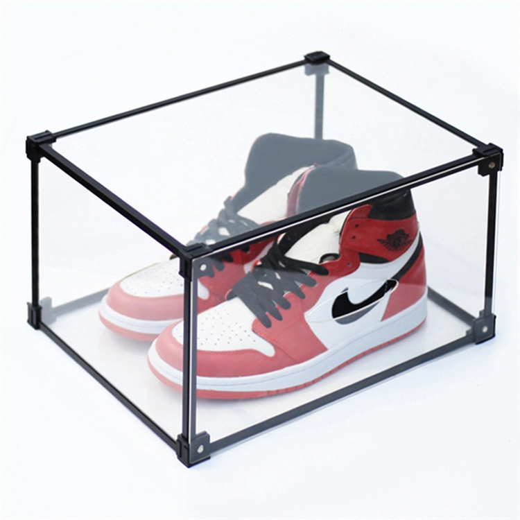 thả hộp phía trước acrylic Hộp đựng giày chống bụi acrylic Để sưu tầm
