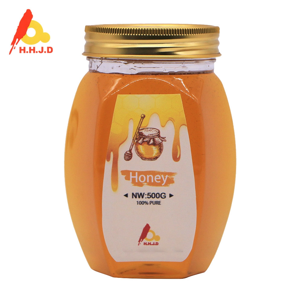 Chai nhựa hình lục giác 500g Mật ong nguyên chất từ thiên nhiên