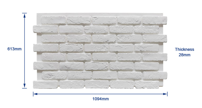 faux brick panel