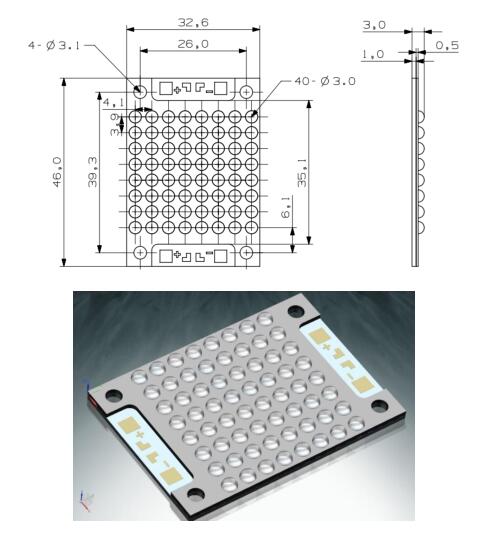 Chip mô-đun LED UV cường độ cao