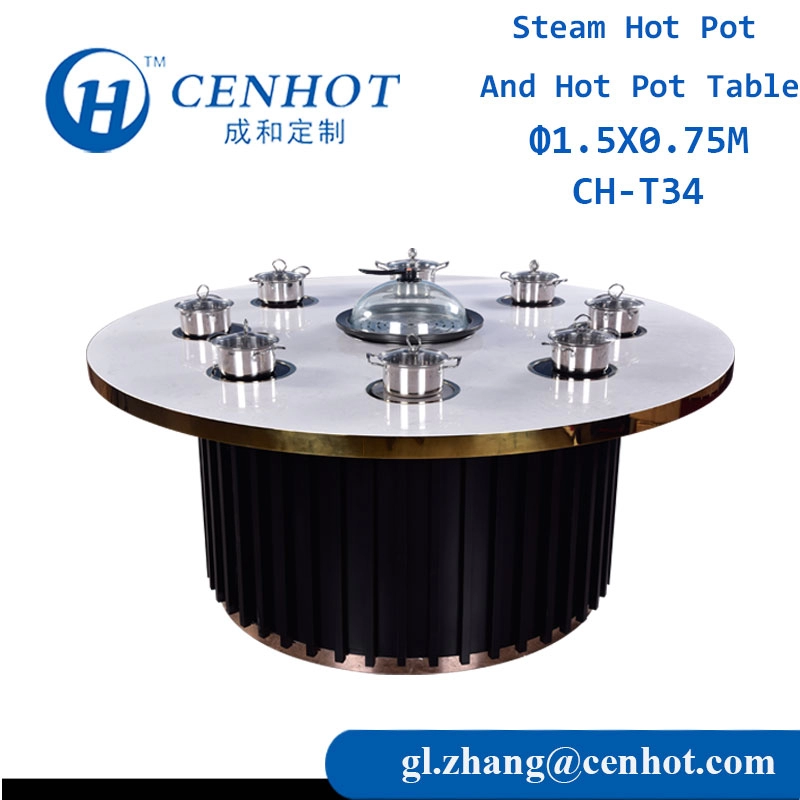 Nhà hàng tùy chỉnh bàn lẩu hình tròn Các nhà sản xuất Trung Quốc - CENHOT