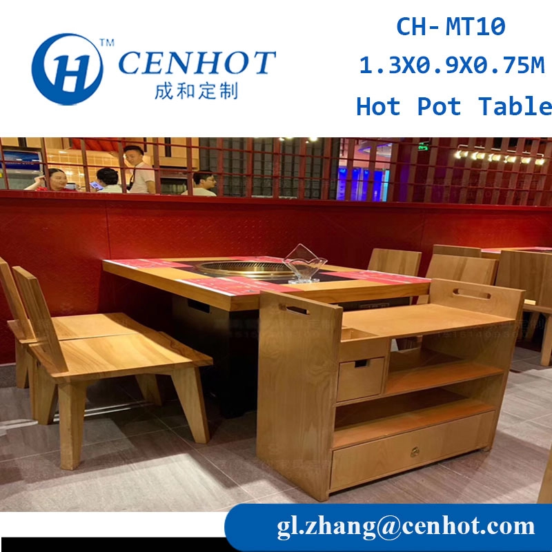Like Haidilao Restaurant Nhà hàng Lẩu Thương mại Bàn ghế Nội thất Trung Quốc CH-MT10 - CENHOT