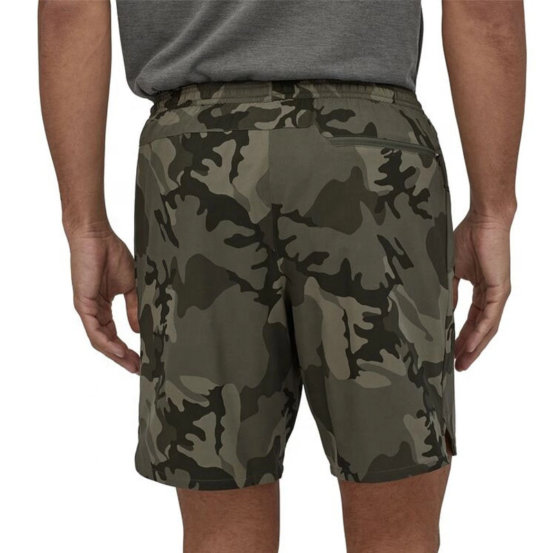 Quần short nam chạy bộ in Camo thoáng khí