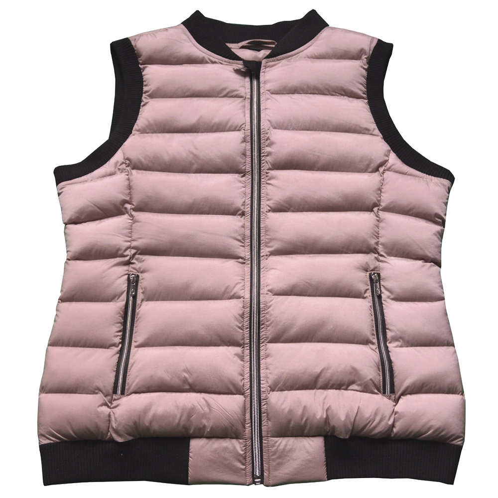 Áo vest nữ chần bông mùa đông bằng nylon nhẹ