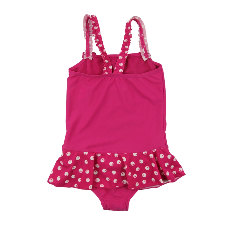 Starfish Solid Red Kid Girls One Piece Dress Bathing Suits