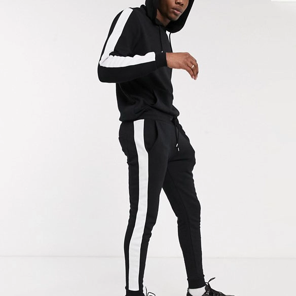 Bán buôn tùy chỉnh Side Stripe Colorblock Tracksuit