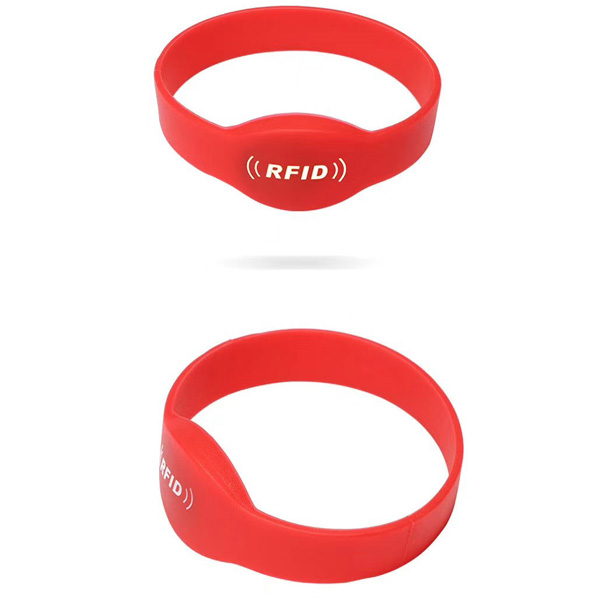 13.56Mhz Oval Head Rfid Silicone Wristband 