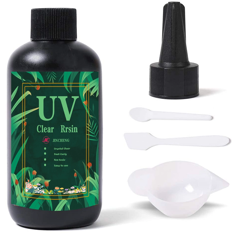Bộ nhựa UV 200g Keo UV với thìa nhựa cốc silicone