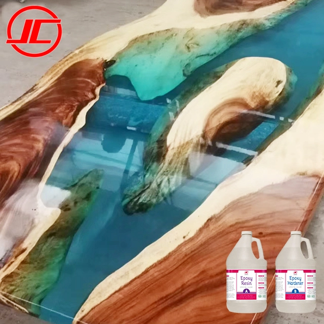 đổ sâu lớp đá trong suốt như pha lê epoxy nhựa keo và chất làm cứng gallon giá thiết lập cho áo đá thuyền epoxy nhựa gỗ đúc bàn